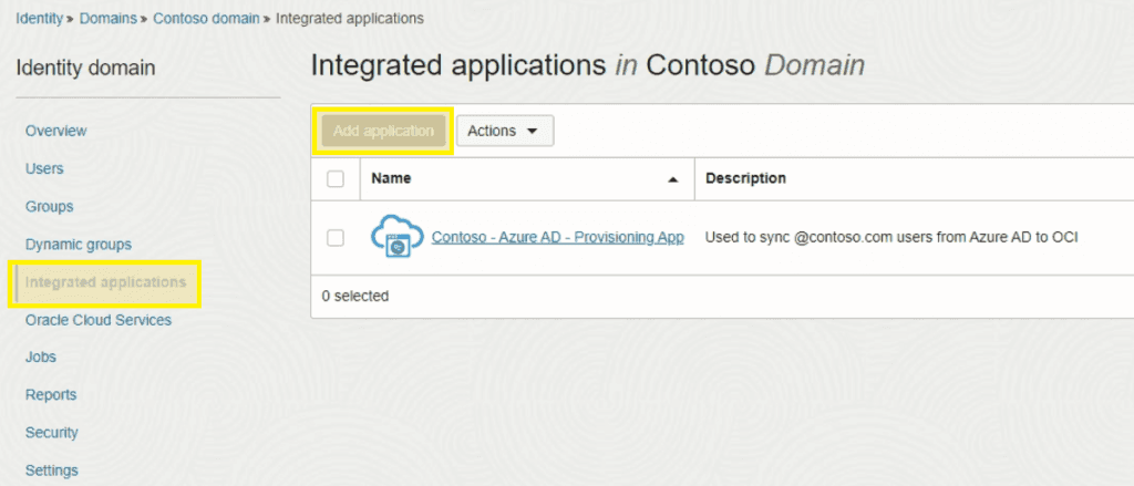 OCI PAM Application Creation