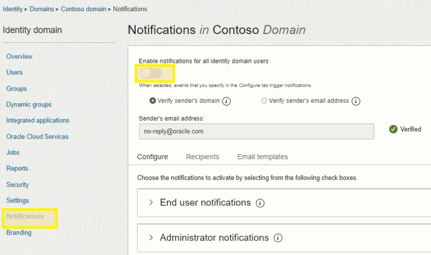 Notification Settings
