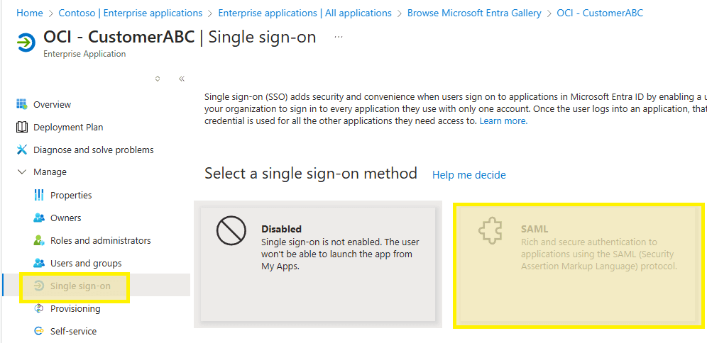 Azure SSO Configuration