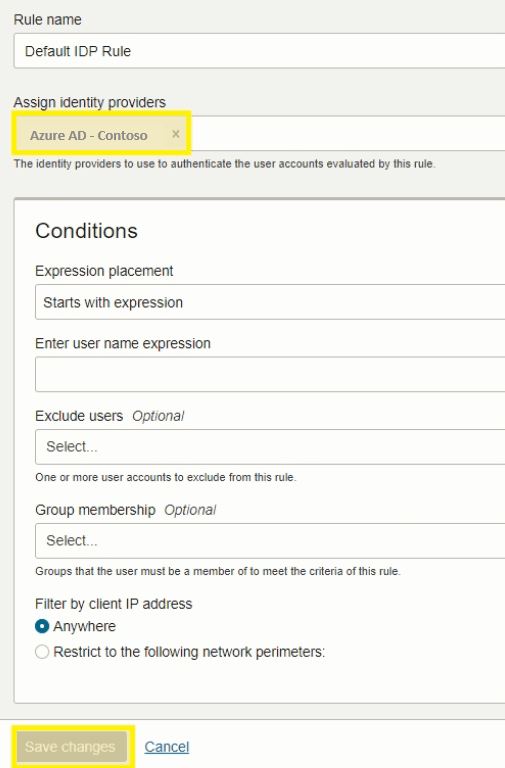 Update Authentication Methods