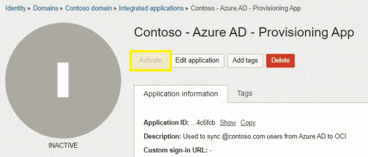 Activate Application